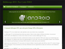 Tablet Screenshot of deblocagehtc.com